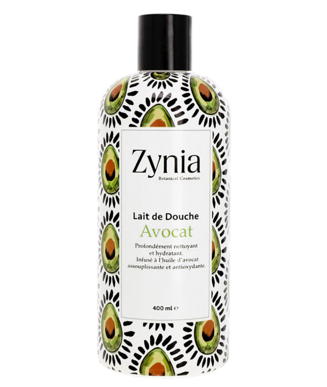 Lait de Douche Avocat Zynia 400ml