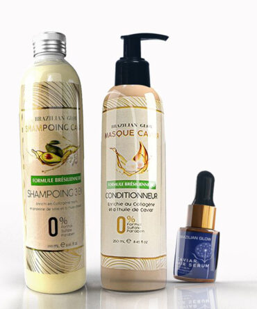 Kit soins - Shampoing 0% Sulfate - Masque Caviar - Sérum CAVIAR- 250 ML