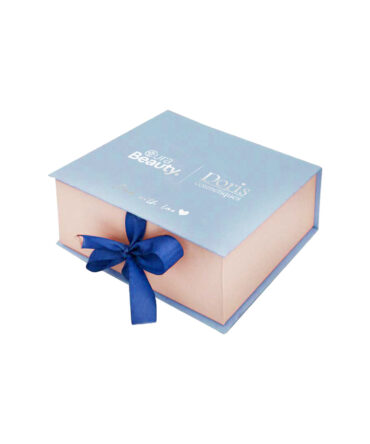 Coffret cadeau bleu vide