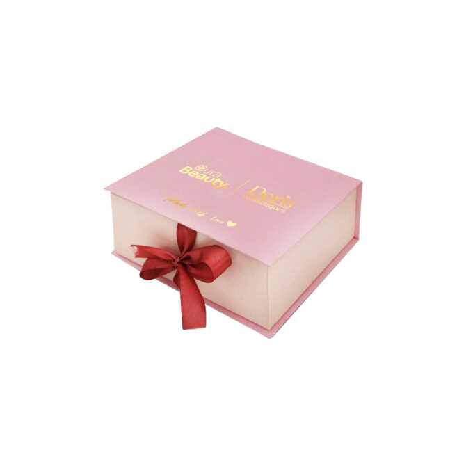 Coffret cadeau rose vide